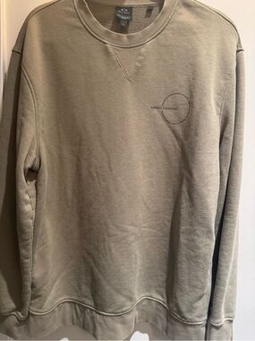 Armani Exchange Men's Crewneck Sweatshirt - Olive Green